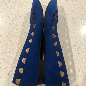 Cobalt Blue express flats size 8